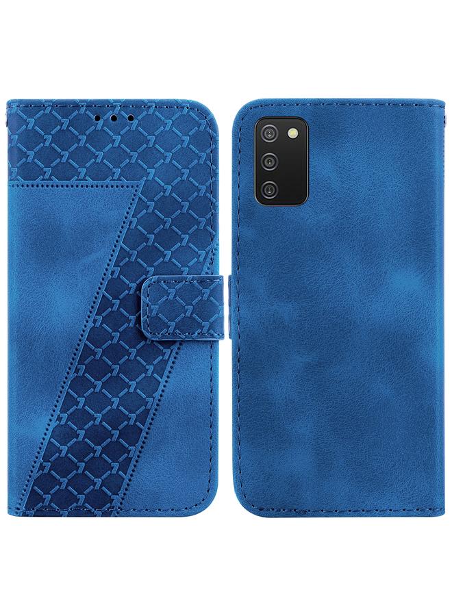 S-TOP Case For Samsung Galaxy A03s EU Edition 166.5mm Seven-shaped Embossed Leather Phone Case - Image 1