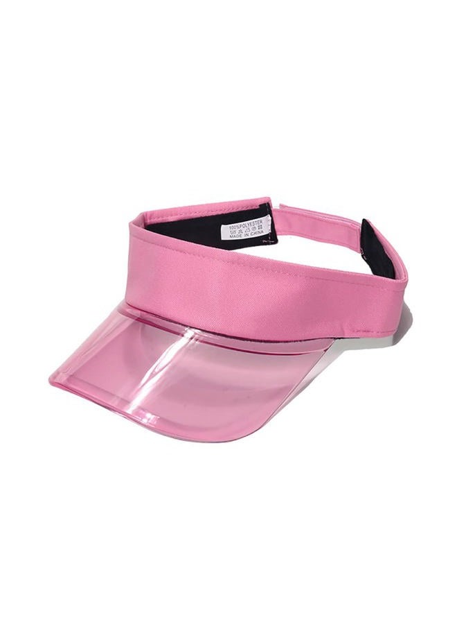 COMLIFE Women's Transparent Eaves PVC Sun Hat Outdoor UV Protection Beach Sun Visor Hat, Black, One size - Image 1