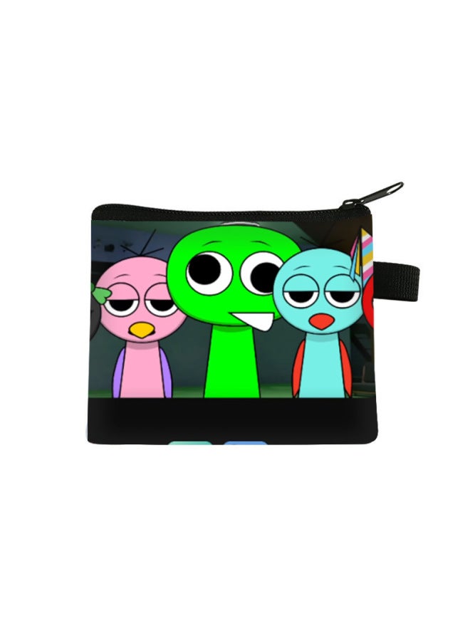 New Rhythm Box Coin Purse Cute Mini Storage Bag Sprunkiplush Multifunctional Key Card Holder