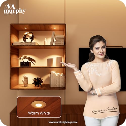 Murphy Polycarbonate 2W LED Button Spot Lights | Pack of 6 | Warm White | Premium Mood Lighting for Home & Office - Image 5