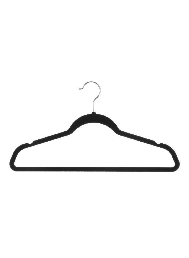 Five Simply Smart 8-Piece Durable High Quality Polypropylene Cloth Hanger Set Black 23 x 44.5 x 1.2 cm 151525 - Image 1