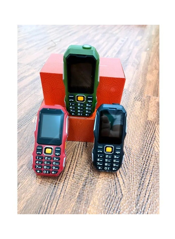 Hope - Button Mobile Phone - Non-Slip Texture, 2G GSM Phone with Large Buttons, Stereo Sound, Loud Volume, Multi-Function Voice Prompt, Dual SIM, Dual Standby (Green) - Image 1