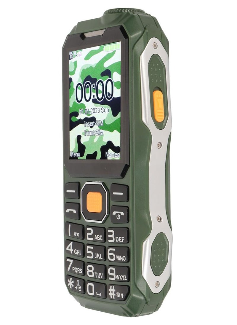 Hope - Button Mobile Phone - Non-Slip Texture, 2G GSM Phone with Large Buttons, Stereo Sound, Loud Volume, Multi-Function Voice Prompt, Dual SIM, Dual Standby (Green) - Image 1