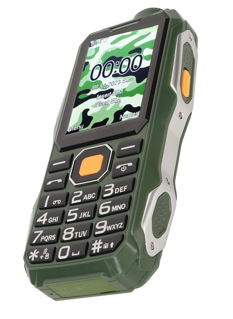 Hope - Button Mobile Phone - Non-Slip Texture, 2G GSM Phone with Large Buttons, Stereo Sound, Loud Volume, Multi-Function Voice Prompt, Dual SIM, Dual Standby (Green) - Image 1