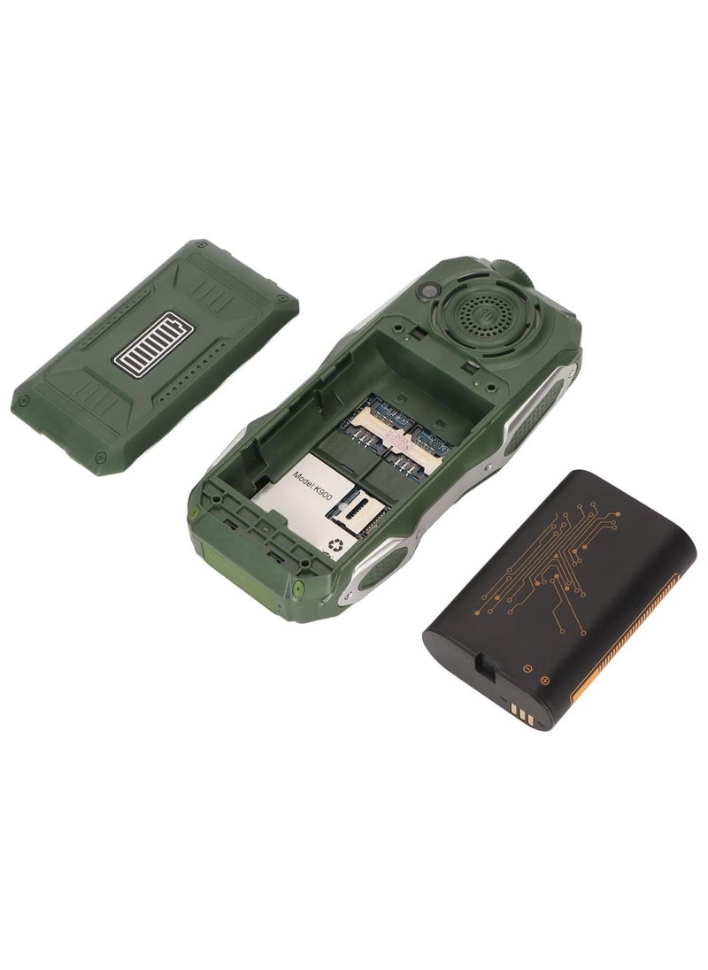 Hope - Button Mobile Phone - Non-Slip Texture, 2G GSM Phone with Large Buttons, Stereo Sound, Loud Volume, Multi-Function Voice Prompt, Dual SIM, Dual Standby (Green) - Image 1