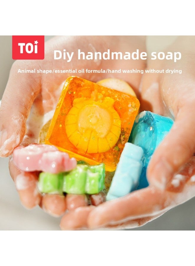 TOI Tuyi Handmade Soap Diy Children's Cartoon Crystal Fragrant Soap Material Bag Handmade Gift Toy-Specifications:Little Soap Maker Cute Pet Paradise  - Image 2