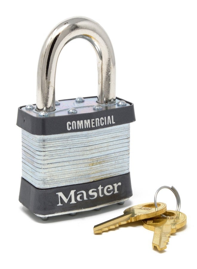 Master Lock 5KA A389 2" Wide Laminated Steel Pin Tumbler Padlock, Keyed Alike - Image 1