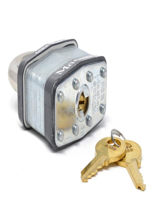 Master Lock 5KA A389 2" Wide Laminated Steel Pin Tumbler Padlock, Keyed Alike - Image 3