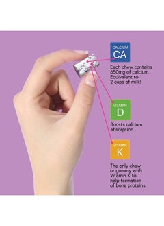 Viactiv Calcium Plus Vitamin D Supplement Soft Chews, Brown, Milk Chocolate, 180 Count  - Image 2