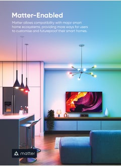 Nanoleaf Essentials Smart Light Bulb MATTER Edition A60/E27 - للمنزل/المكتب، تغيير اللون RGBCW، لمبة خافتة، بلوتوث/مزود بخيط، يعمل مع iOS/Android - Alexa، Google، Smart Things  - Image 5