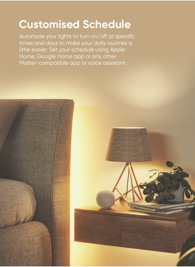Nanoleaf - Essentials Smart Light Bulb MATTER Edition A60/E27 - للمنزل/المكتب، تغيير اللون RGBCW، لمبة خافتة، بلوتوث/مزود بخيط، يعمل مع iOS/Android - Alexa، Google، Smart Things - Image 1