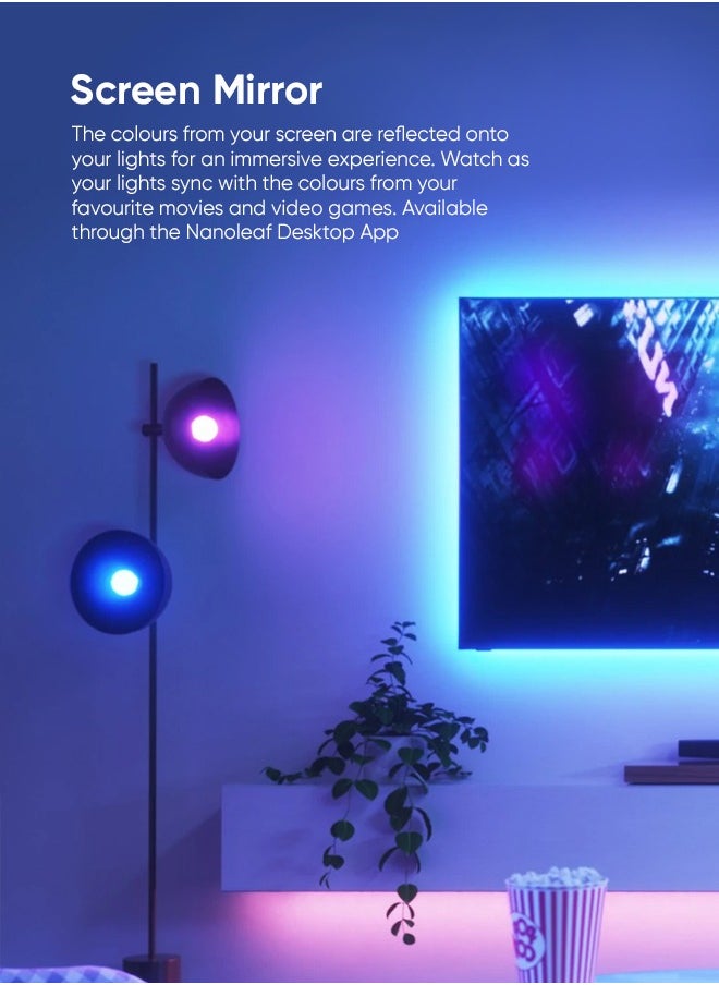Nanoleaf - Essentials Smart Light Bulb MATTER Edition A60/E27 - للمنزل/المكتب، تغيير اللون RGBCW، لمبة خافتة، بلوتوث/مزود بخيط، يعمل مع iOS/Android - Alexa، Google، Smart Things - Image 1