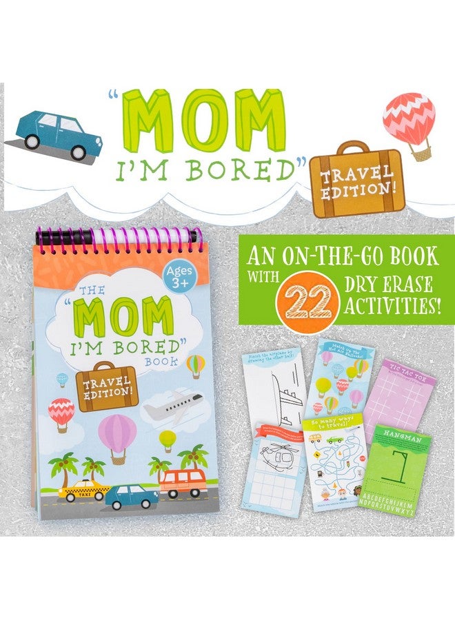 Squirrel Products Mom, I'M Bored Children'S Activity Book, Fun Reusable Dry Erase Toy - Roadtrip Essentials, Word Games, Screen Free Activites For Kids Ages 3 And Up - Travel Version - Image 1
