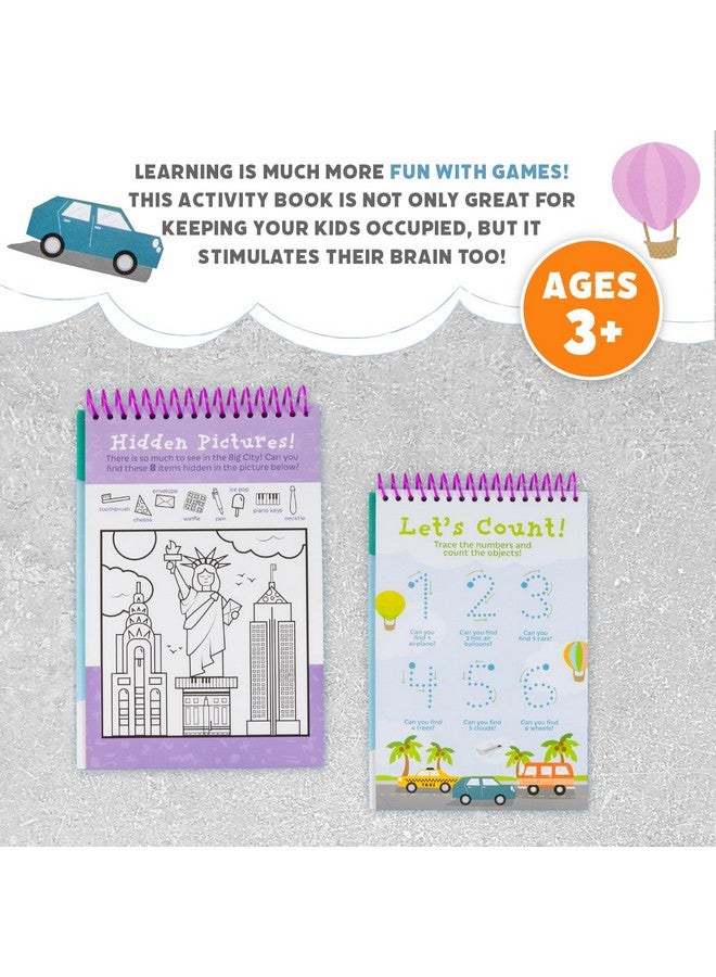 Squirrel Products Mom, I'M Bored Children'S Activity Book, Fun Reusable Dry Erase Toy - Roadtrip Essentials, Word Games, Screen Free Activites For Kids Ages 3 And Up - Travel Version - Image 2