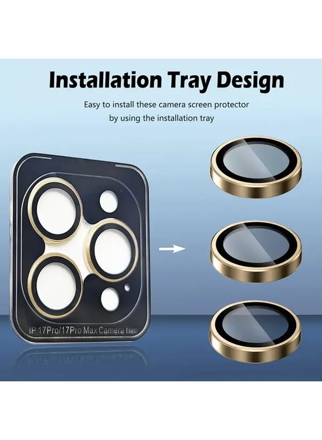 Crown Color iPhone 17 Camera Lens Protector Tempered Glass Scratch Resistant Case Friendly - Image 4