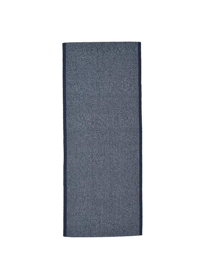 Zaboon Rug, flatwoven, blue, 80x200 cm - Image 1
