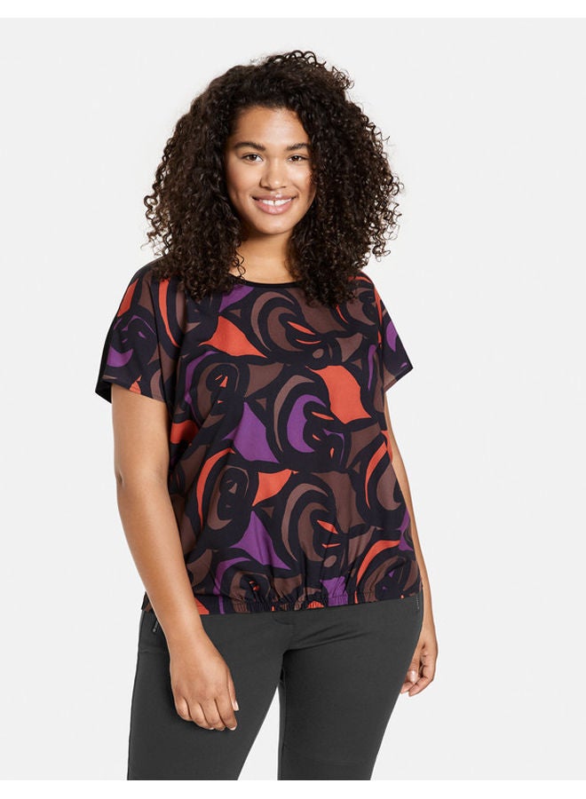 GERRY WEBER Blouse top with a retro print  - Image 1