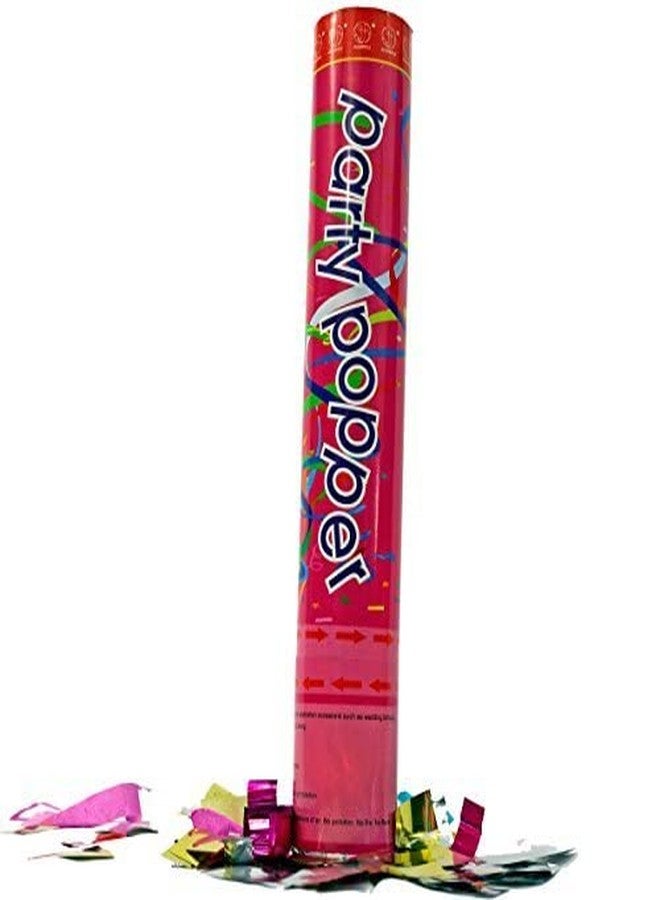 Confetti Cannons (عبوة من 12 قطعة) مدافع قصاصات ورقية كبيرة (12 بوصة) تعمل بضغط الهواء، مثالية للحفلات الداخلية والخارجية، مناسبة لأي حفلة، ليلة رأس السنة أو حفلات الزفاف، تطلق شرائط بطول 10 أقدام - Image 4