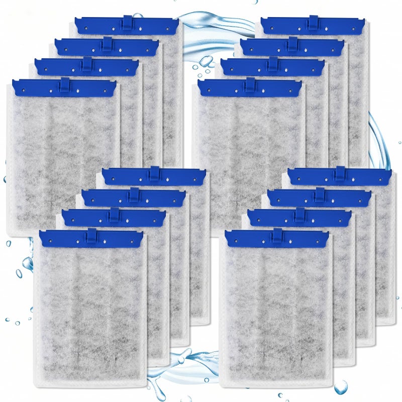 Casuenia 16 Pack Large Filter Cartridges for Tetra Whisper Bio-Bag Filters, Aquarium Replacement Filter Cartridges for Whisper 20i/40i, IQ20/30/45/60, PF20/30/40/60 and Repto Filter - Image 1