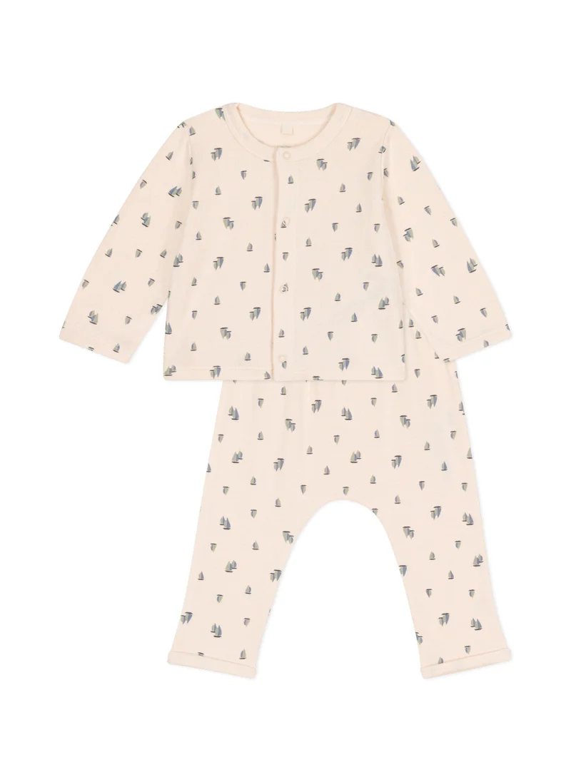 بيتي باتو Babies' two-piece set in tube knit fabric