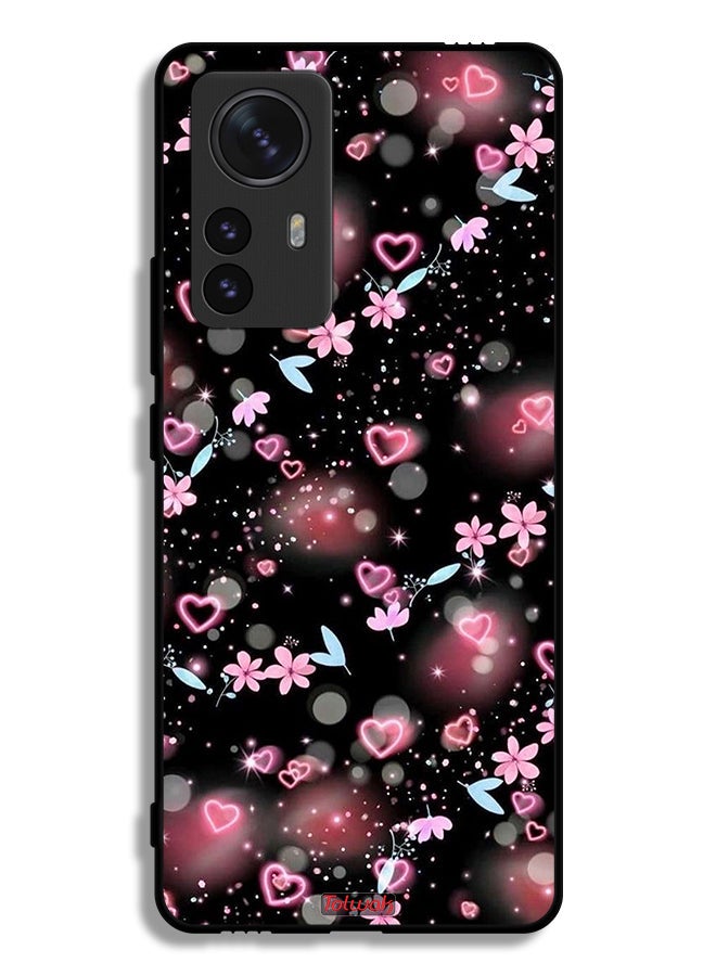 Tolwak Xiaomi 12 Pro Protective Case Cover Small Hearts And Flowers - Image 2