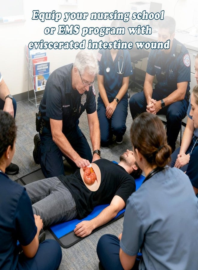 MedEduQuest Adhesive Eviscerated Intestine Simulator, Open Abdominal Wound Packing Trainer, Large Intestine Simulator for Wound Care Practice, Medical Education Tools - Image 5