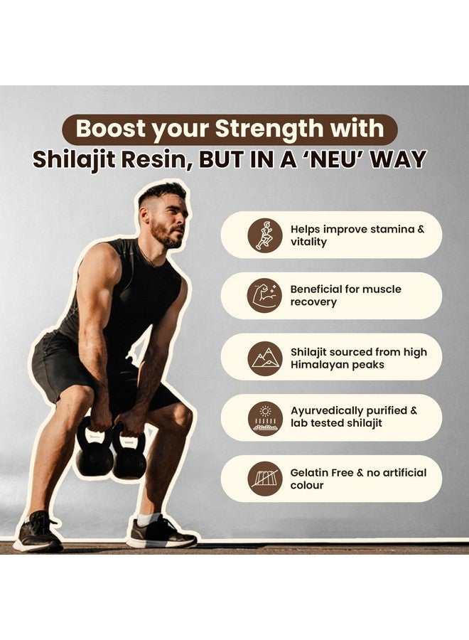 Neuherbs Pure Himalayan India's First Shilajit Resin Gummies To Improve strength, Stamina & Energy - 30 Shilajit Gummies - Image 5
