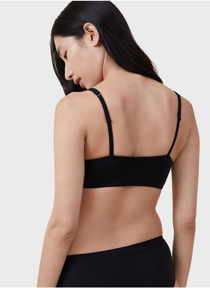 Cotton On Body - Curve Hem Scoop Neck Bra - Image 1