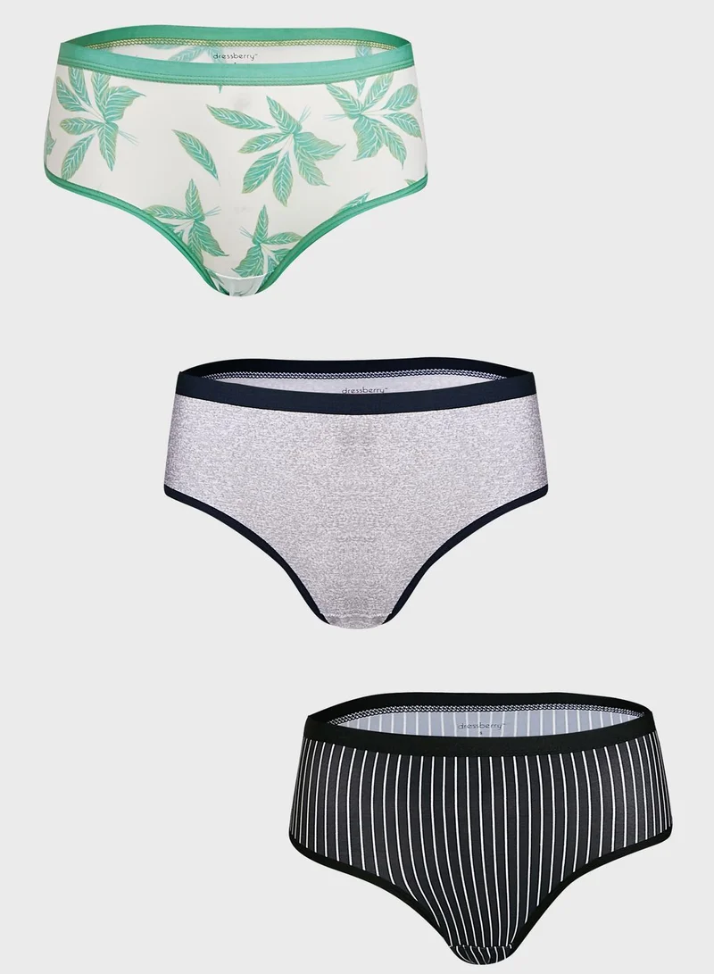 Dress Berry 3 Pack Hipster Briefs