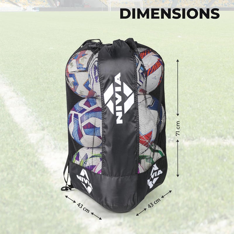 Nivia Ball Carrying Bag - Black - Image 4