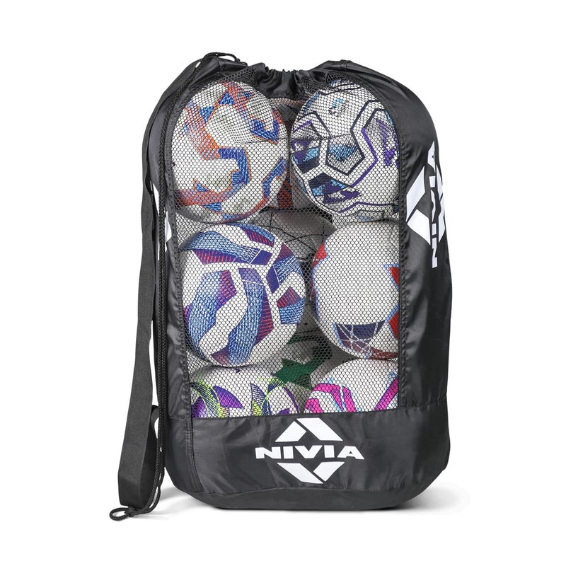 Nivia Ball Carrying Bag - Black - Image 1