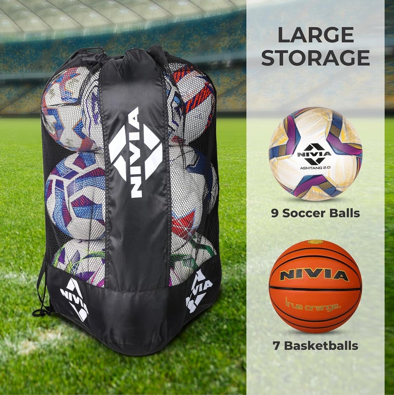 Nivia Ball Carrying Bag - Black - Image 2