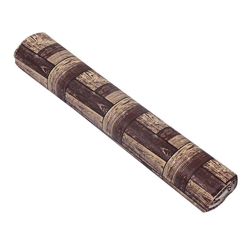 Kuber Industries Kuber Industries PVC WardrobeKitchenDrawer Shelf Mat 10 Meter Roll Brown CTKTC8488 Polyvinyl Chloride - Image 2