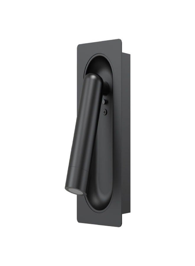 ٍSiera Light Recessed wall reading light in black color 3W warm light B8132