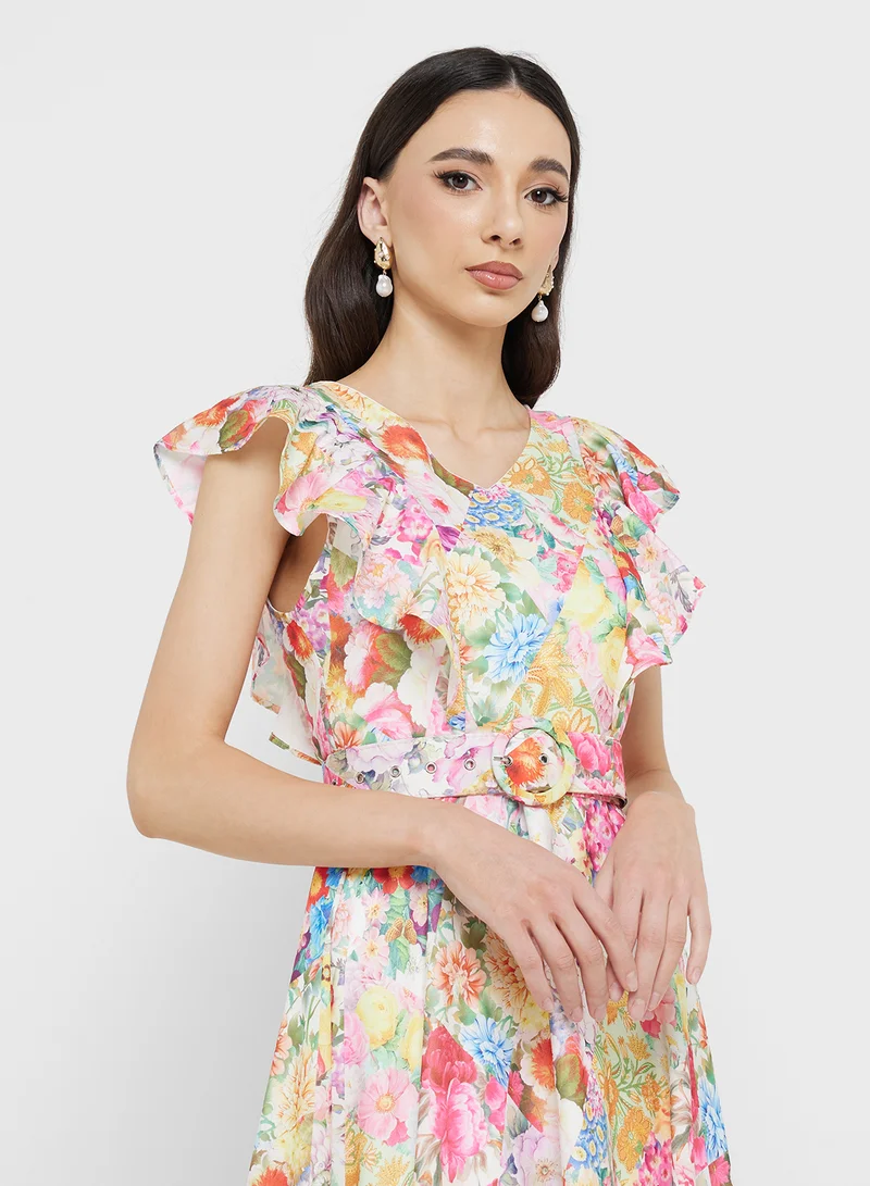 ELLA Floral Print Dress