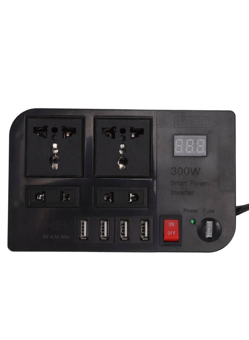 NEW 12V 300W Car Power Converter Inverter, DC to AC for Phone and Devices, Easy Operation Car Inverter - Image 3