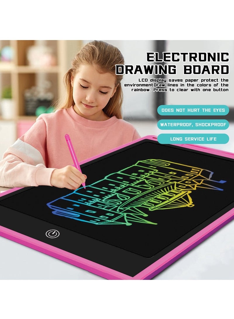 Doodle Pad Board With Professional Pen, Baby LCD Writing Tablet, Kids Educational Toy, Reusable,For Drawing, Writing, Calculation, Memo Recording，Doodle/12-Inch  - Image 2