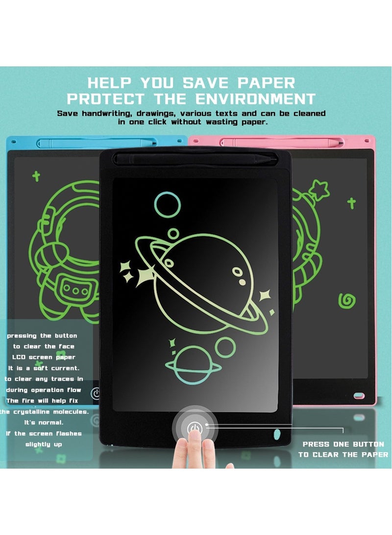 Doodle Pad Board With Professional Pen, Baby LCD Writing Tablet, Kids Educational Toy, Reusable,For Drawing, Writing, Calculation, Memo Recording，Doodle/12-Inch  - Image 3