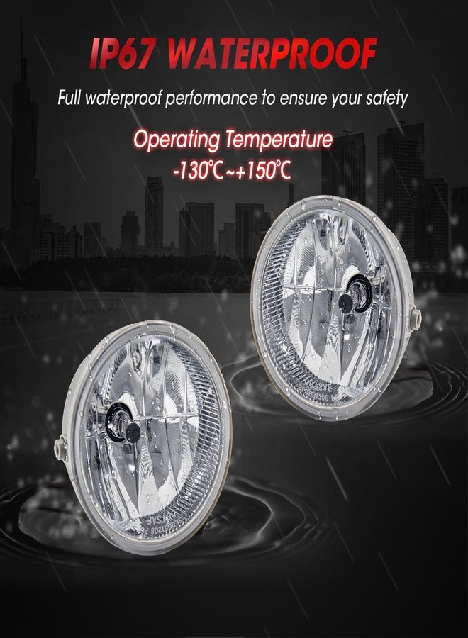 WEZEMLIGHT Fog Lights Assembly Replacement For Ford F-150 2006-2014/ Ford Ranger 2008-2011/ Ford Expedition 2008-2011/ Lincoln Mark LT Base 2006-2008 With H10 12V 42W Halogen Bulbs 1 pair(Clear Lens) - Image 4