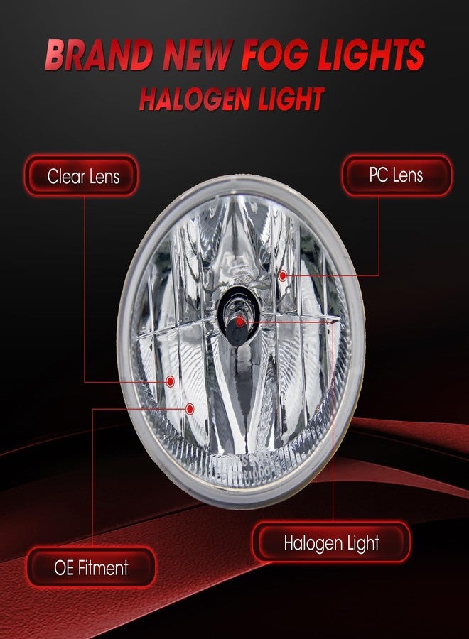 WEZEMLIGHT Fog Lights Assembly Replacement For Ford F-150 2006-2014/ Ford Ranger 2008-2011/ Ford Expedition 2008-2011/ Lincoln Mark LT Base 2006-2008 With H10 12V 42W Halogen Bulbs 1 pair(Clear Lens) - Image 3