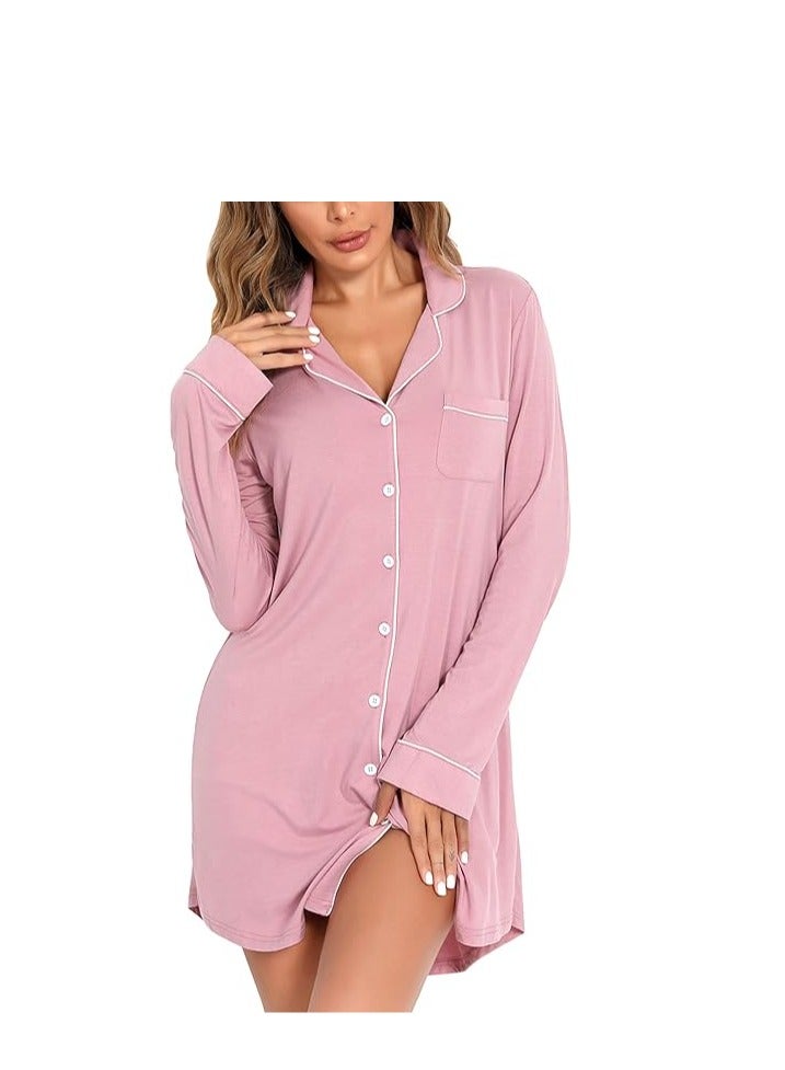 Pj's Pink Cotton Nightgown - Image 5