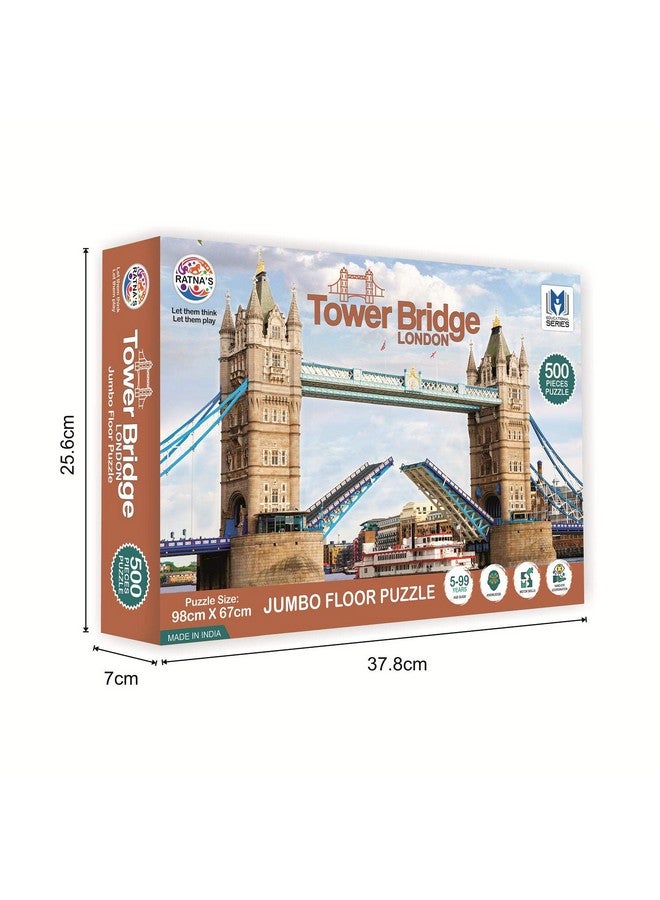Ratna's London Tower Bridge 500 Pieces Floor Jigsaw Puzzle (Size: 98 cm * 67 cm) - Image 5