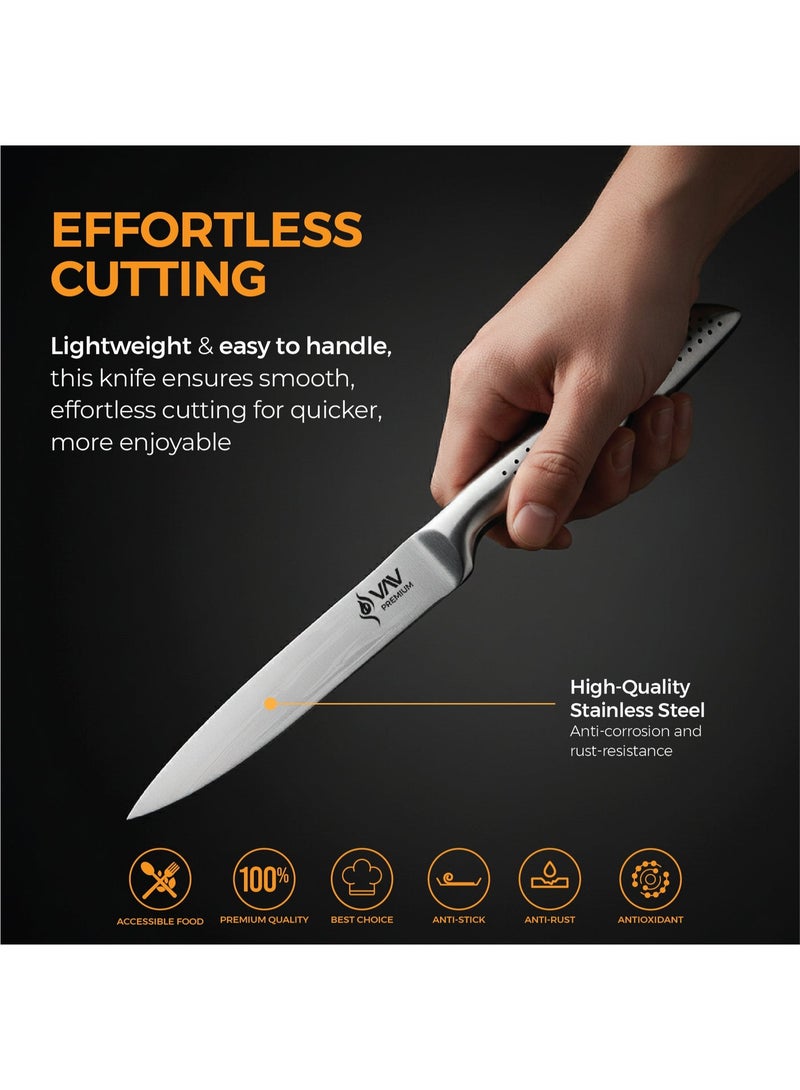 VAV GET PREMIUM 5-inch Utility Knife. Comfortable and Pleasing Handle and Professional Stainless Steel with Long-Lasting Sharpness. - Image 2