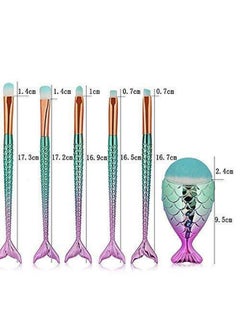 Funfunman Makeup Brushes 11Pcs Make Up Foundation Eyebrow Eyeliner Blush Cosmetic Concealer Brushes(Mermaid Colorful) - pzsku/Z95FC9A4C650D10085308Z/45/_/1734437766/d24ad0e8-17d8-4e31-acc5-b44e1831f449