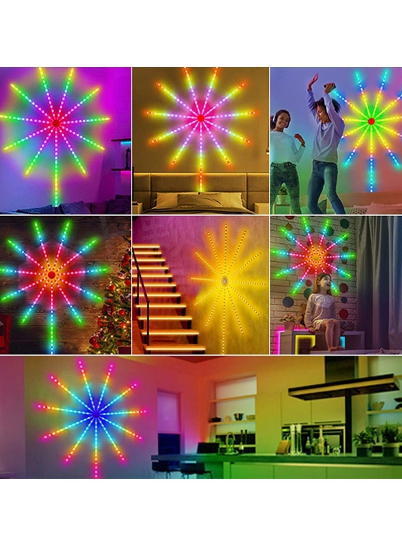 TIGER NEW Smart Firework Lights Indoor, App & Remote Control RGB Color Changing LED Strip for Bedroom, Dynamic Modes, Music Sync, Mic, LED Rhythm Control for Room Decor - Image 3