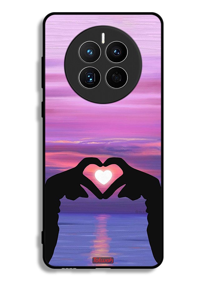 Tolwak Huawei Mate 50E Protective Case Cover Heart Moon - Image 1