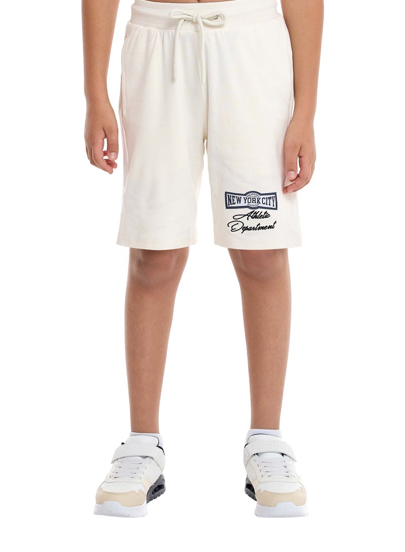 Victor and Jane Sr Boys' LA Aplique Embroidery Set - Beige - Image 4