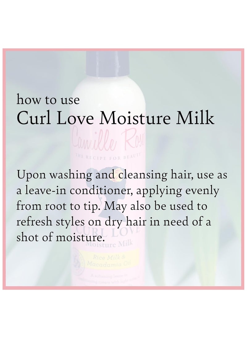 Camille Rose - Curl Love Moisture Milk 8oz Hydrating Leave-In for Soft & Defined Curls Vanilla Scent - Image 1