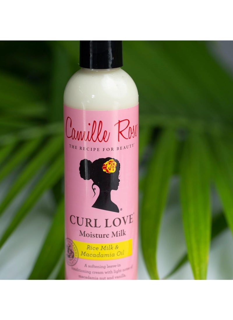 Camille Rose - Curl Love Moisture Milk 8oz Hydrating Leave-In for Soft & Defined Curls Vanilla Scent - Image 1