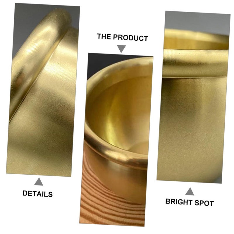 2 Pcs Copper Incense Burner Decorative Ornament Multi Functional Ashtray For Office Home Premium Quality Ambiance - Image 3